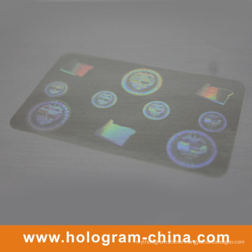 Transparent Security ID Card Hologram Label